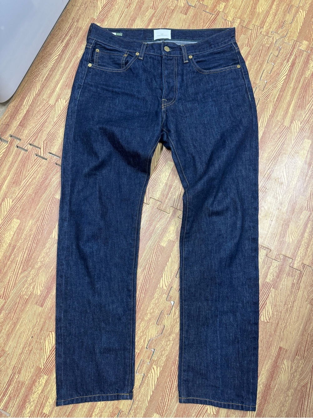 Sid Mashburn Jeans Men 32x32 Selvedge Button Fly USA Made Raw Indigo Denim